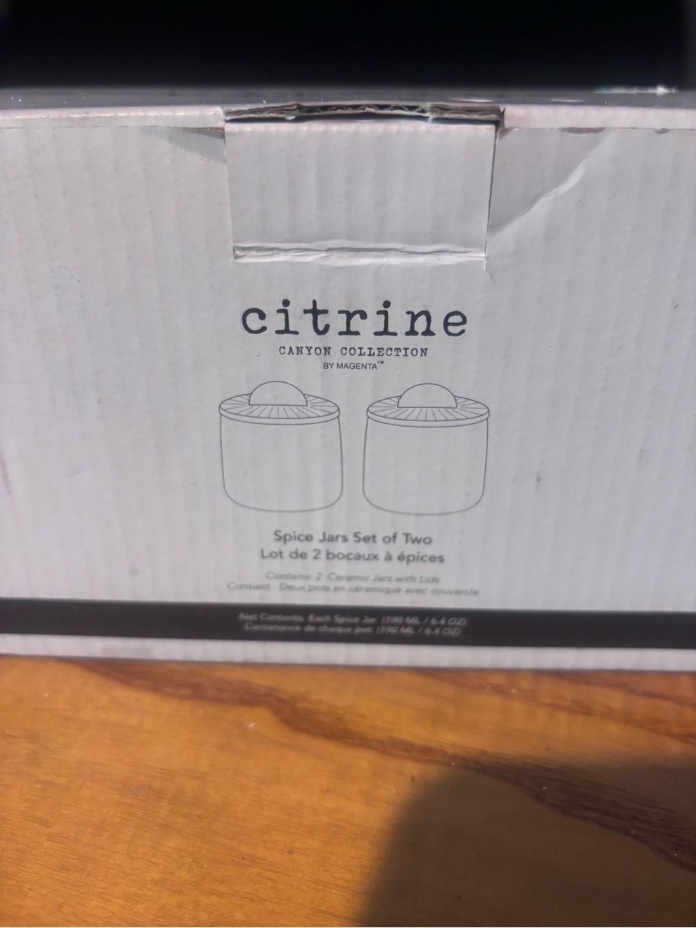 Citrine Spice Jars Set - White Box Illustration - Picture 2 of 5